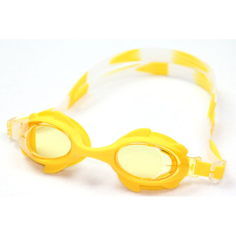 Youyou Children Swimming Glasses Adjustable Eyeglass Belt Nose Swim Goggles Water-proof Anti-fog Frame Pool Blue: yellow