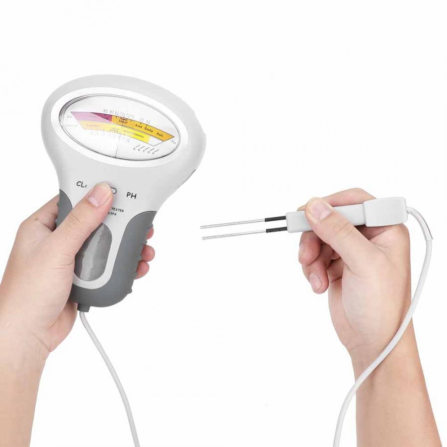 Swimming Pool Water Tester PH Meter Chlorine Tester Water Detector for Swimming Pool without Battery Pool Accessory