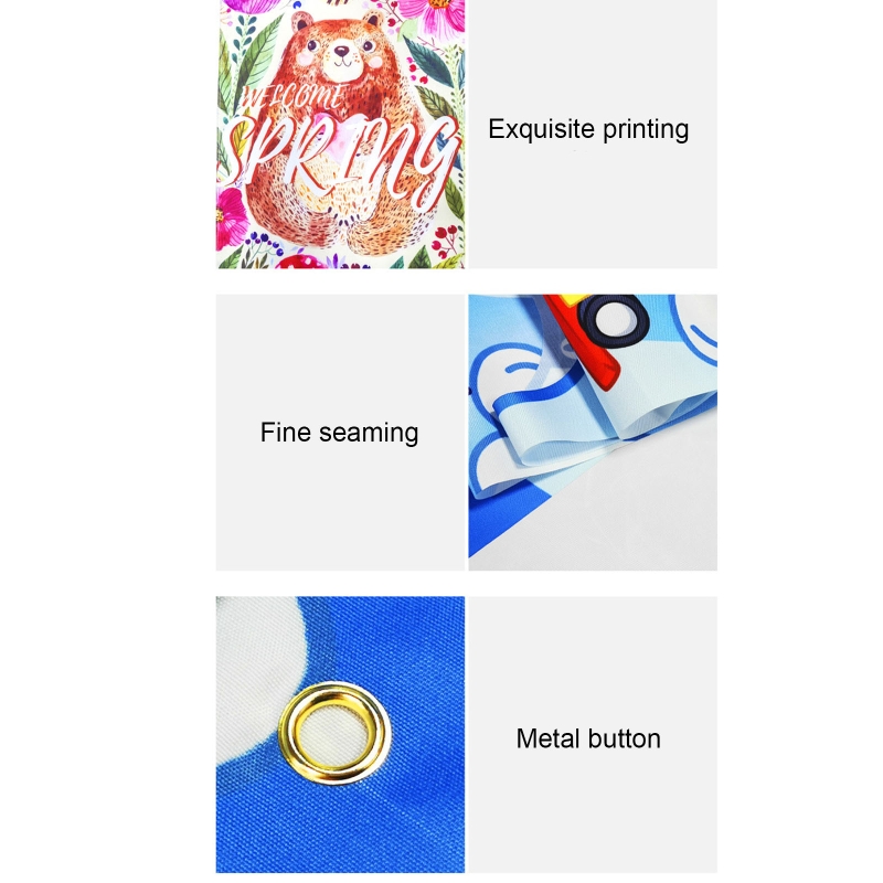 Easter Porch Sign Happy Easter Welcome Hanging Door Sign Bunny Eggs Wall Banner for Yard Home Easter Decoration B03E