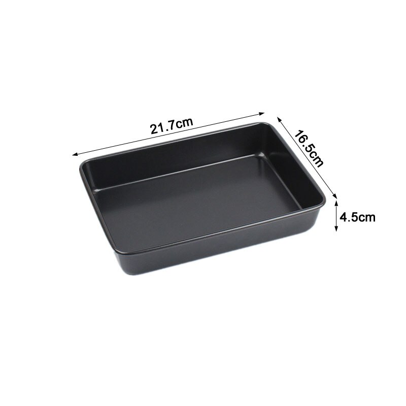 14-inch rectangular non-stick tray oven shallow tray diy cookie baking tray bread cake baking tools baking pan: 21.7cm