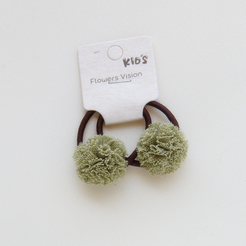 2 Stks/partij Bal Student Kleur Kralen Haar Touw Meisjes Haar Accessoires Paardenstaart Elastische Haar Band Haar Band