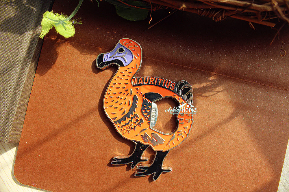DODO Vogels, Mauritius Toerist Souvenir 3D Metal Magneet Bierfles Cap Opener