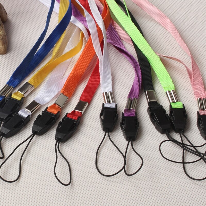 10 Pcs Cordino Archetto Da Collo ID Pass Badge Palestra Key/Telefono Mobile Anti-Perso USB Staffa FAI DA TE Cordino lasso Cordino