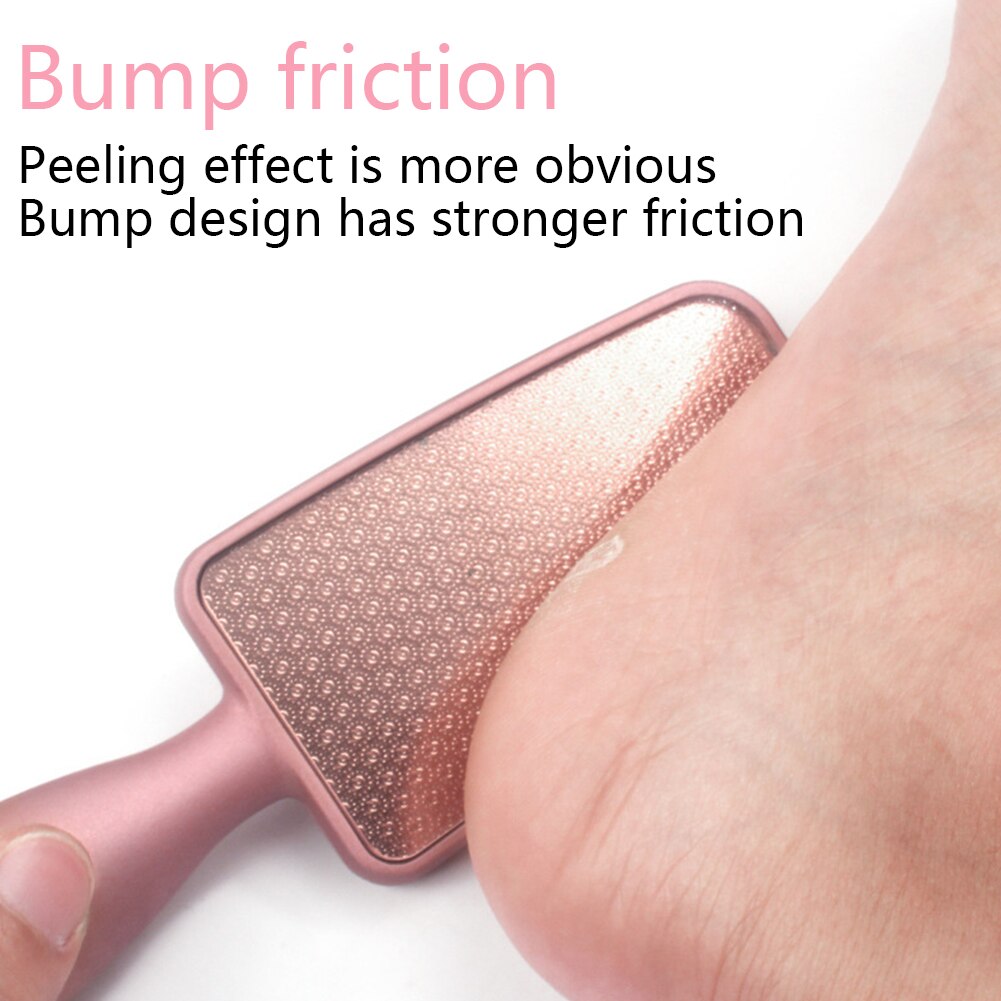 Herramienta de pedicura para salón de belleza, Lima de piel muerta para el talón, cutícula de vidrio, eliminador de callos, raspa portátil para el hogar