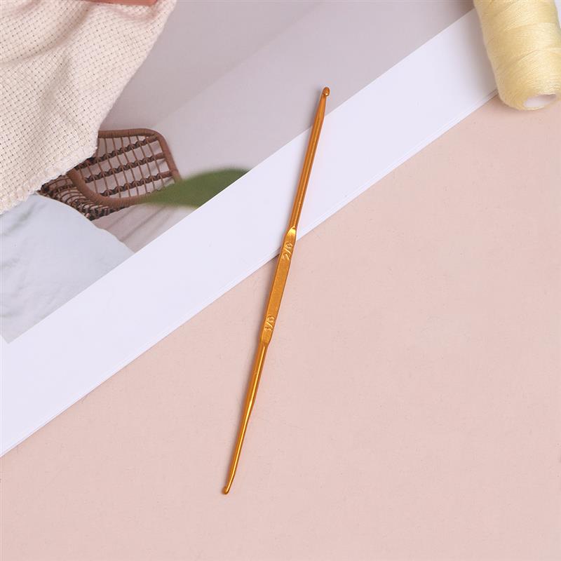 Ganchos de ganchillo de doble cabeza, gancho de ganchillo para costura, hilo DIY, ropa, agujas de tejer, herramientas, ganchos, accesorios de costura: Verde militar