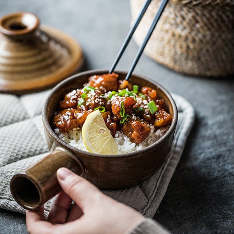 Japanese style casserole stew pot stoneware microwave oven small pot household claypot rice high temperature soup pot h