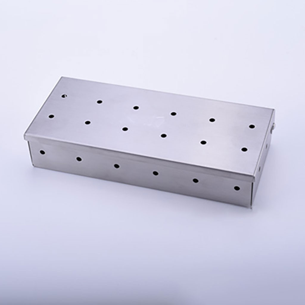 Barbecue Boxes Outdoor Bbq Products Brand Smoker Box For Grill Stainless Steel Hole Cold Smoke Generator Custom Box Bbq