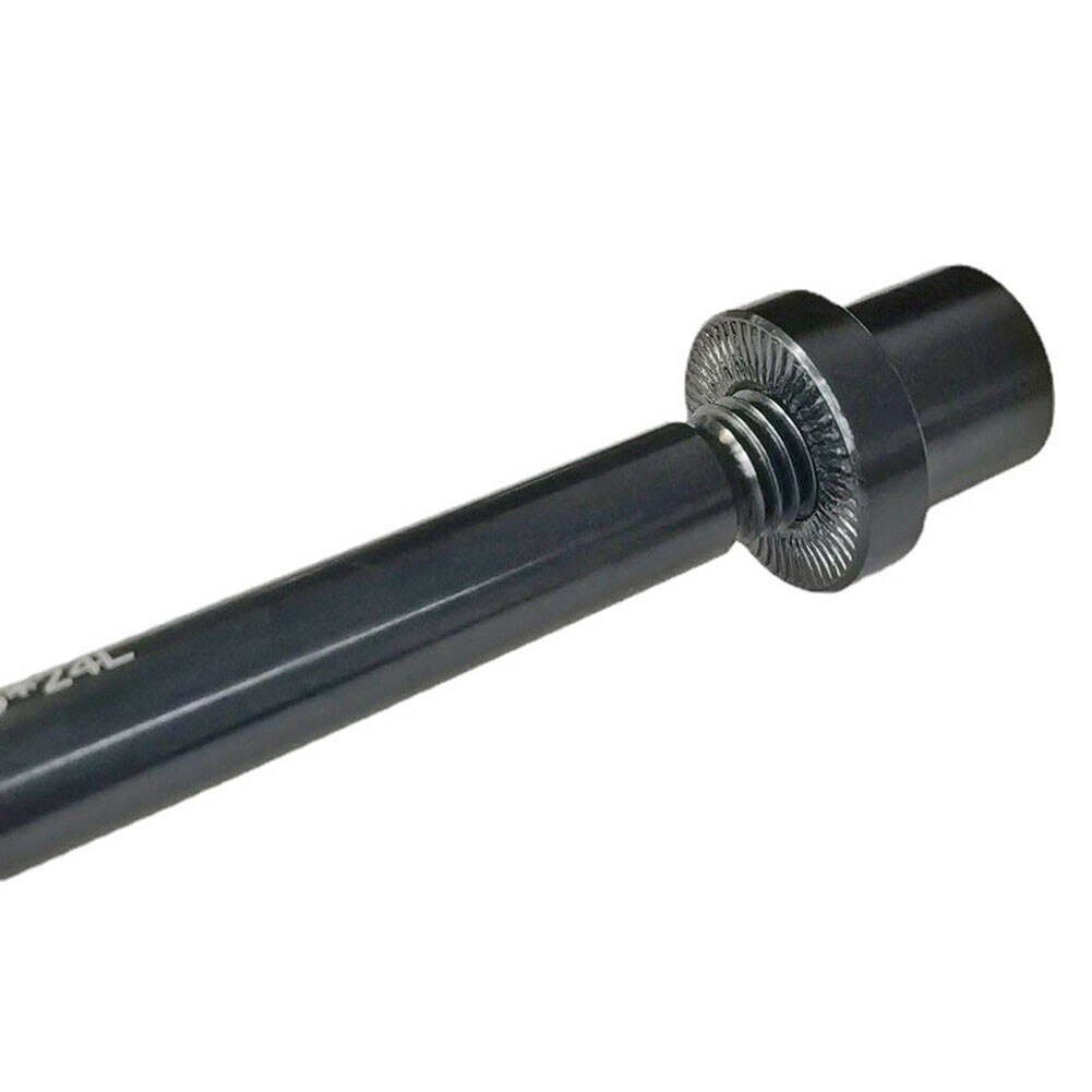 Brocheta de liberación de eje para bicicleta, adaptador de eje pasante de rueda delantera y trasera de aleación negra, accesorios para bicicleta, 10x135, 1 ud.