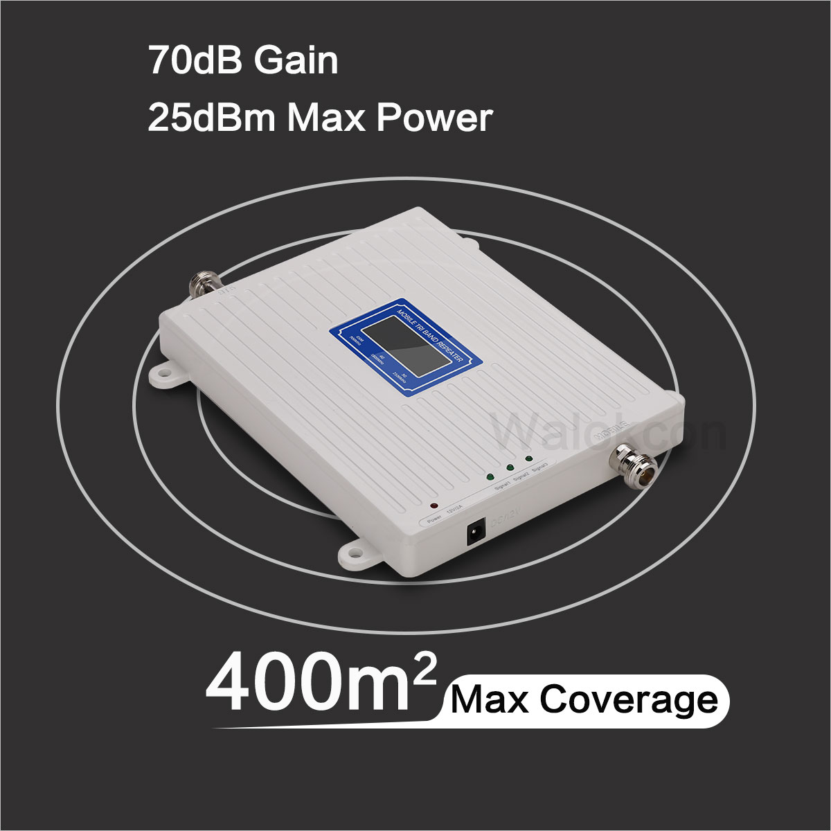4g Signal Amplifier GSM 2g 3g Networking Internet Tri Band Mobile Phone Signal Booster 850 900 1800 2100 Network Extender 70dB