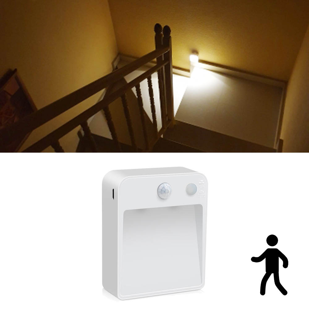 Led Nachtlampje Met Motion Sensor Pir Voor Thuis Trappen Verlichting Keuken Hal Lamp Led Licht Mircro Usb/Batterij nachtlampje Kind