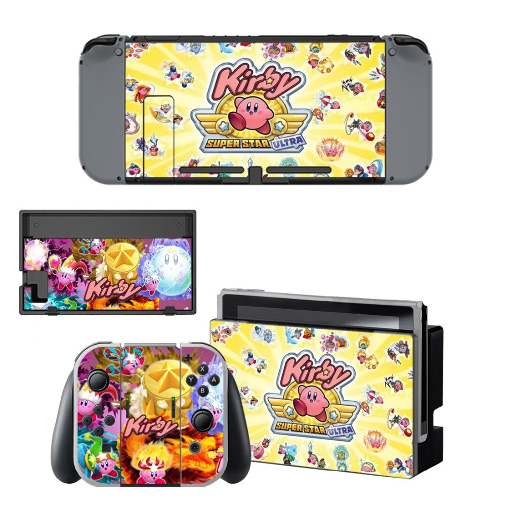 Gioco Kirby Autoadesivo Della Pelle del vinile per NintendoSwitch adesivi skin per Nintend Interruttore NS Console e Joy-Con Controller