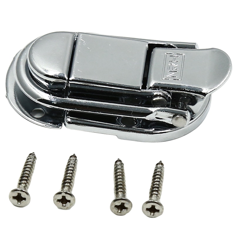 1Pcs Aviation Aluminum Latch Lock For Wooden Box Case Suitcase Toolbox Hardware Hang Buckle Padlock Box Lock Buckle