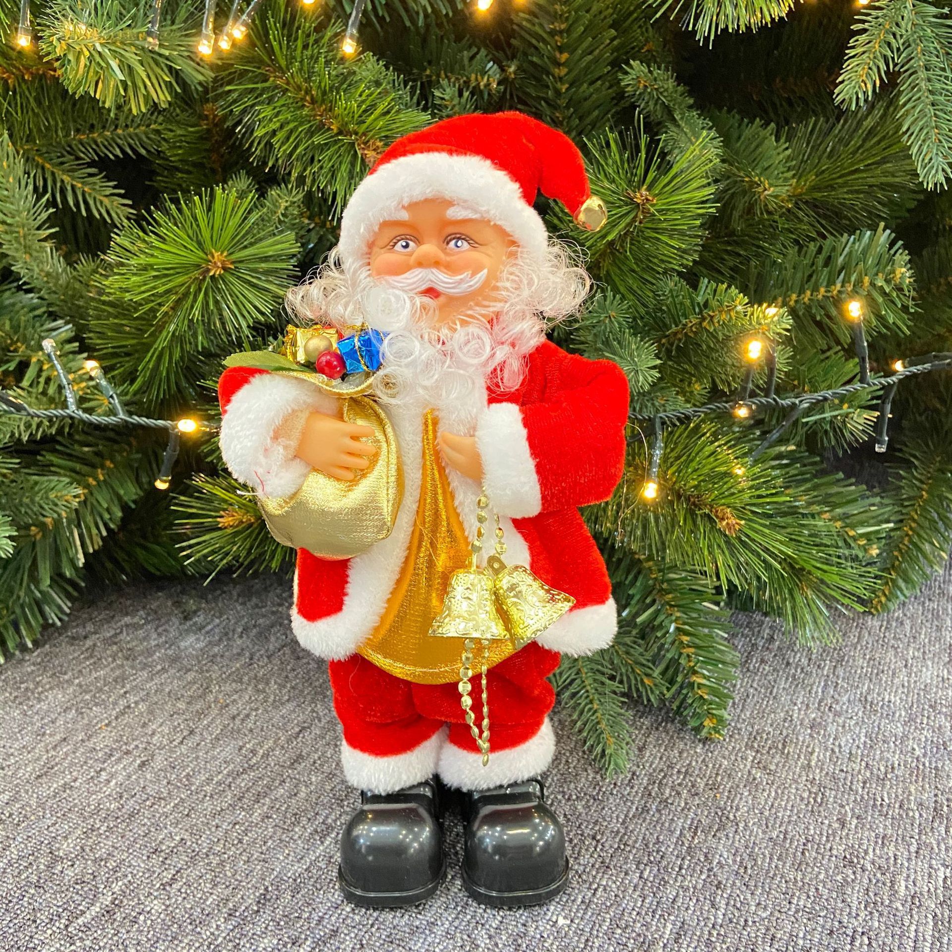 Weihnachten Baum Dekoration Santa Claus Elektrische Leiter Klettern Spielzeug Elch Musik Spielzeug Für freundlicher Party Weihnachten Frohes Neues Jahr: Glocken
