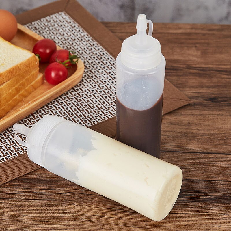 Plastic Naald Neus Salade Dressing Squeeze Fles Ketchup Duurzaam Mosterd Kruiderij Dispenser Flessen Keuken Accessoires