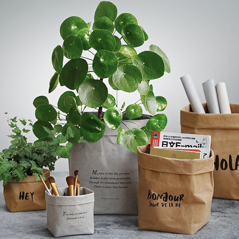 Sac en papier Kraft lavable, sacs de légumes, sac de produits, sac de rangement de légumes réutilisable, sac de rangement de fruits et légumes de cuisine