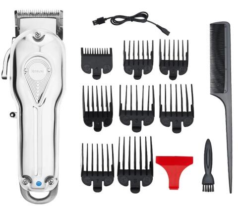 LCD Display Metal Mower Hair Clipper Trimmer For Men Trimer Beard Trimer Hair Trimmer Hair Clippers Barber Shop Use: White