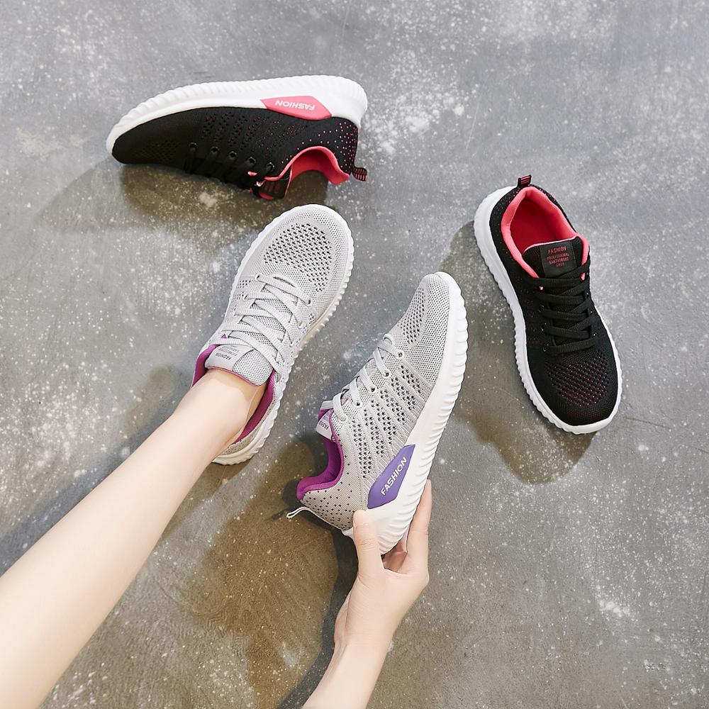 Tenis feminino märke lätta mjuka gympaskor dam tennisskor kvinnlig stabilitet promenadsneakers sneakers billigt