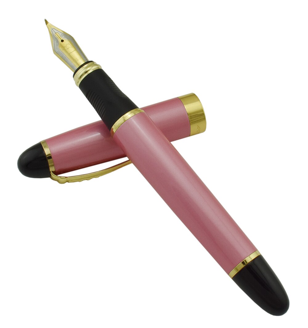 Jinhao X450 Metalen Kalligrafie Gebogen Nib Vulpen 450 Geavanceerde Klassieke Inkt Pen met Gouden Clip voor Kantoor School Thuis praktijken