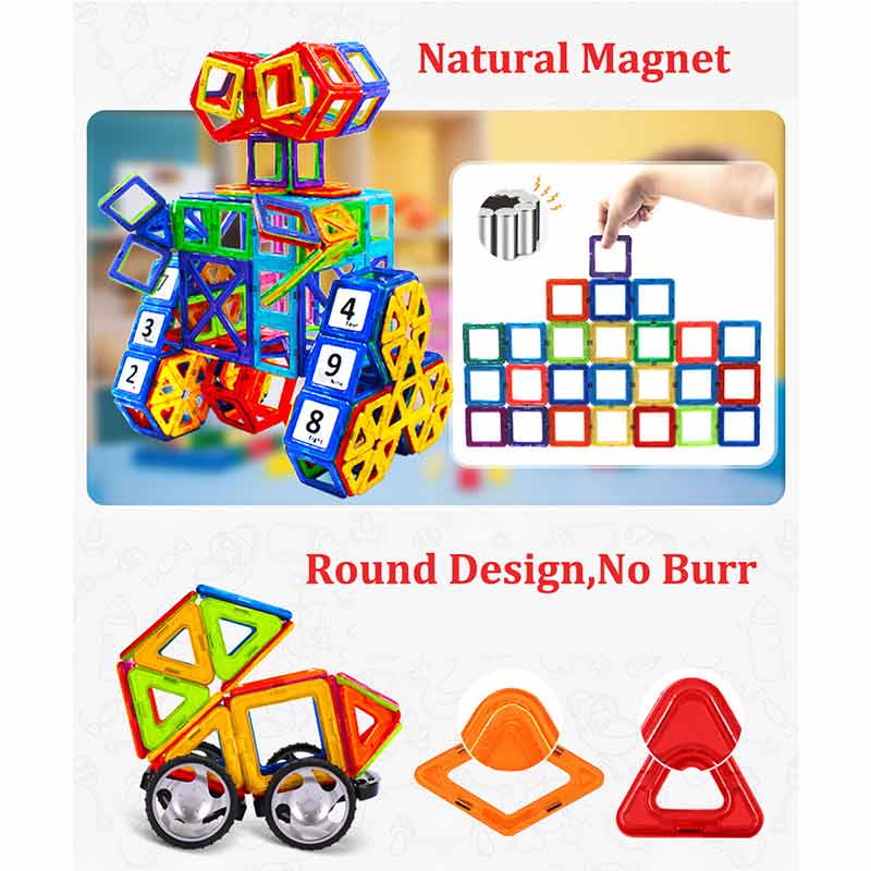 Giocattoli per bambini di Grandi Dimensioni del Progettista Magnetica Magnete Building Blocks Accessori costruttore Educativi Giocattoli Per I Bambini