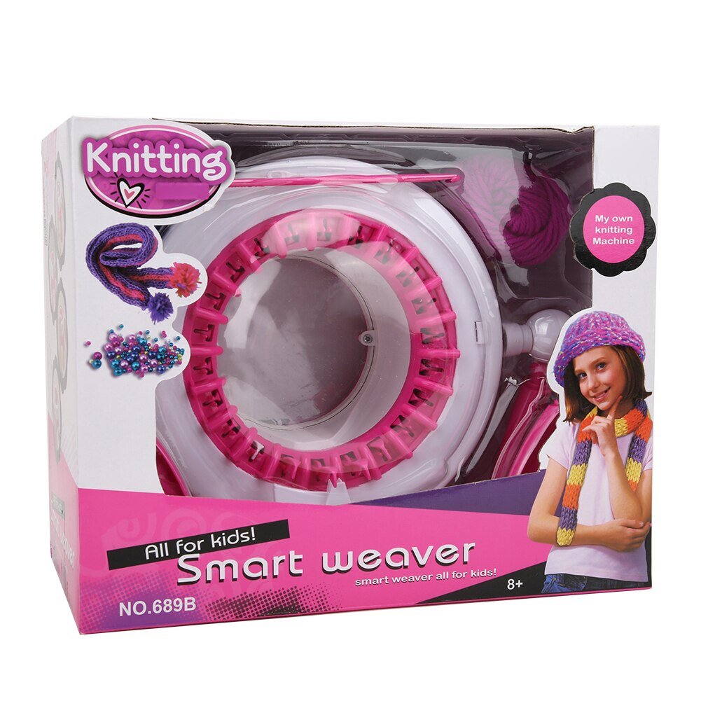 Knitting machine smart round knitting machine board rotating double knitting Christmas for adult children knitting for