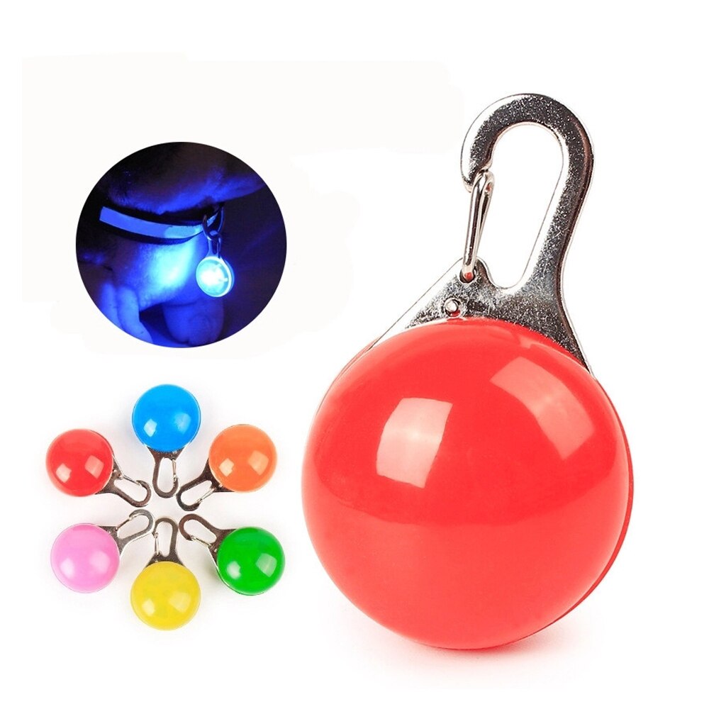 Huisdier nachtveiligheid led zaklamp halsband hond gids lichten gloeiende hanger ketting huisdier lichtgevende heldere gloeiende halsband in het donker 8