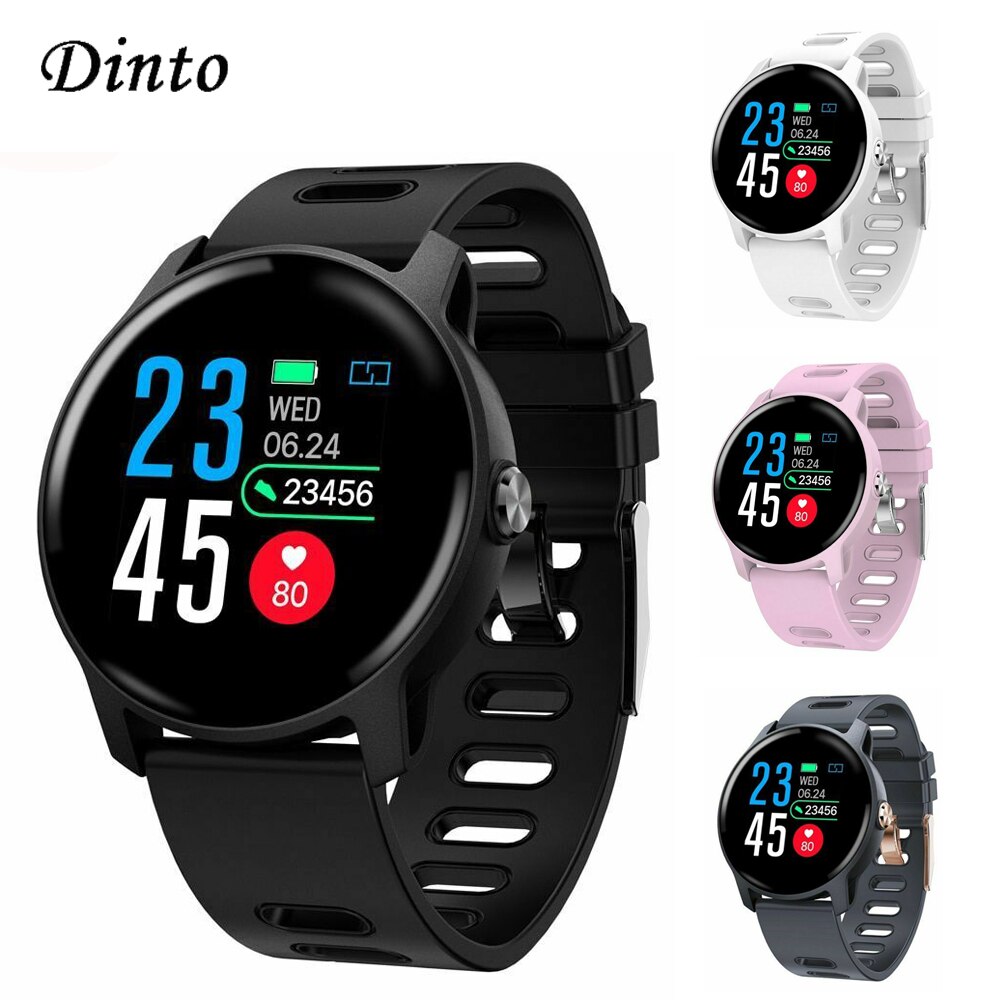 Dinto S08 Sport Bluetooth montre intelligente hommes femmes étanche Fitness Tracker moniteur de fréquence cardiaque podomètre pour téléphone Android IOS