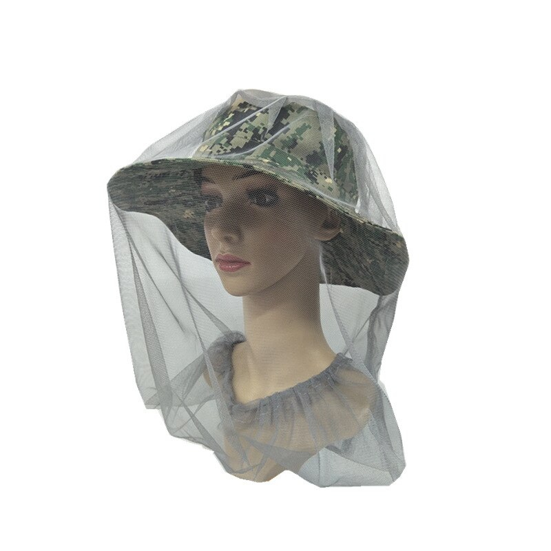 Filet anti-moustiques pour voyage, camping, casquette, chapeau anti-insectes, filet de tête, filet de protection du visage