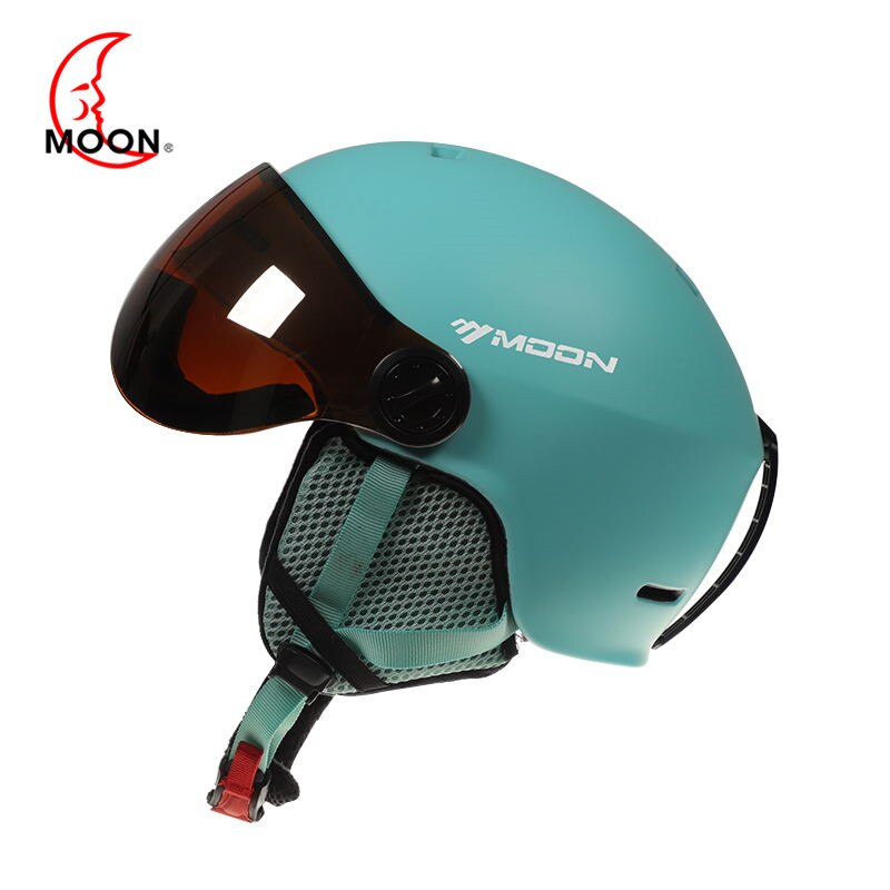 MOON lunettes – casque de Ski ultraléger moulé intégré, certifié CE, pour Sports de plein air, Snowboard, Skateboard