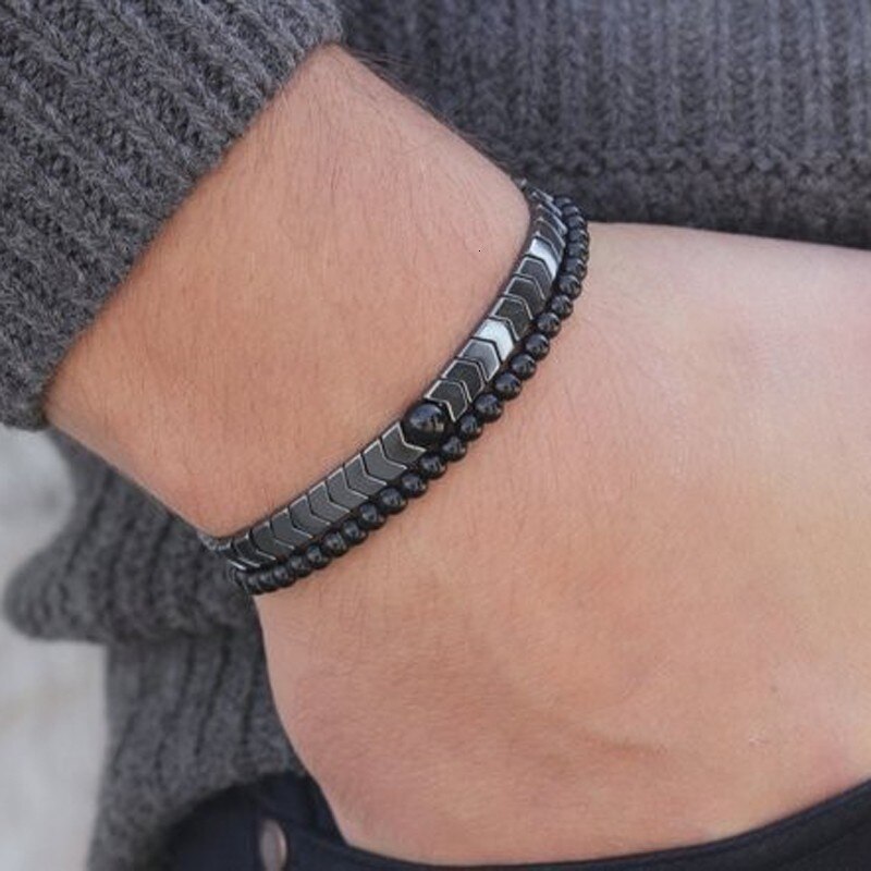 2020 gorący modny mężczyzna bransoletka lew urok Handmade Strand kamień bransoletka z paciorkami dla mężczyzn biżuteria prezent Pulsera Hombre: 17