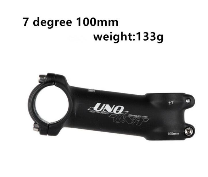Potence UNO MTB/Road 100mm 25.4mm – Ultra-légère Aluminium Noir – Direct Mount
