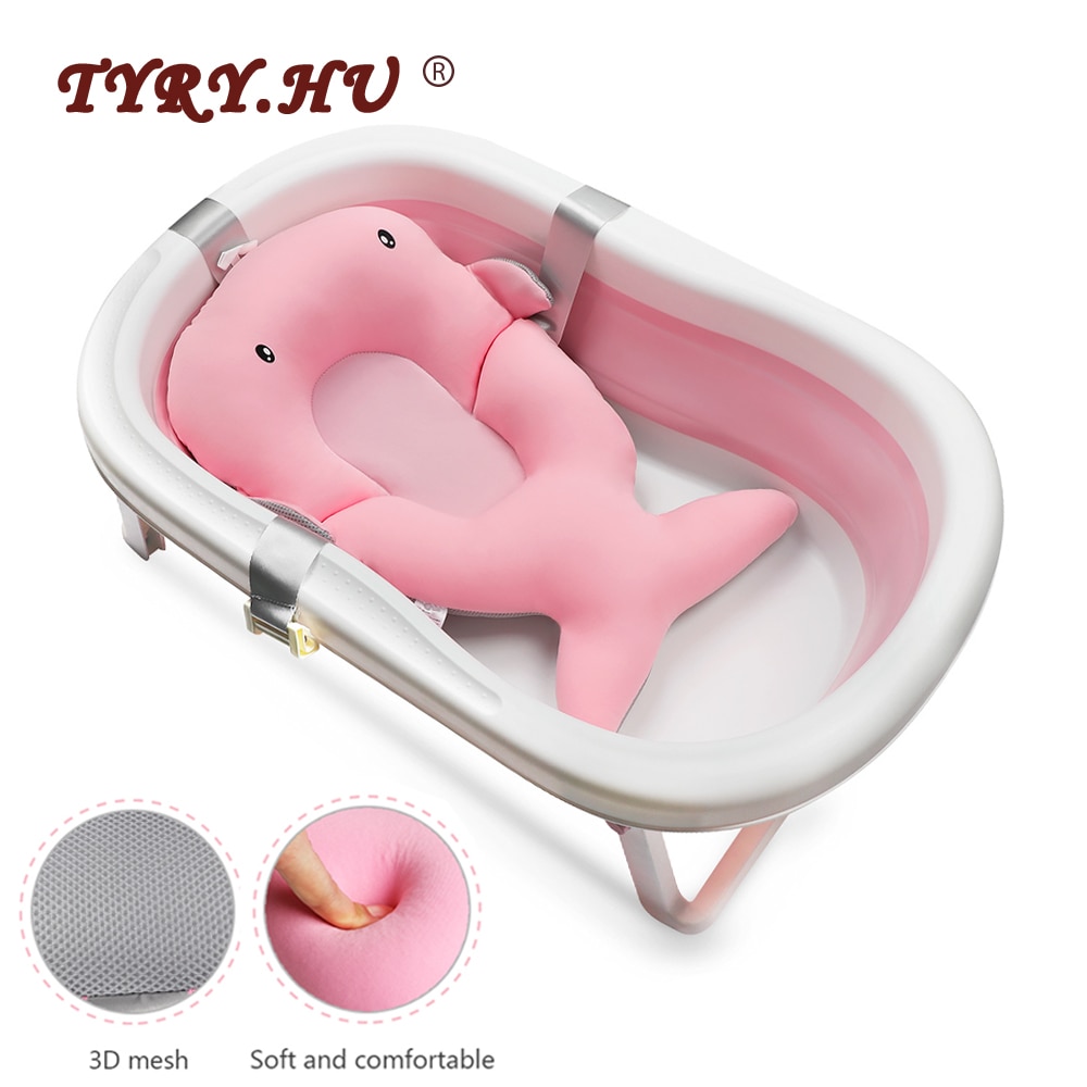 5Pc Draagbare Pasgeboren Baby Bathing Pad Kids Bad Veiligheid Baby Bad Seat Opvouwbare Baby Bad Kussen Baby Shower kussen