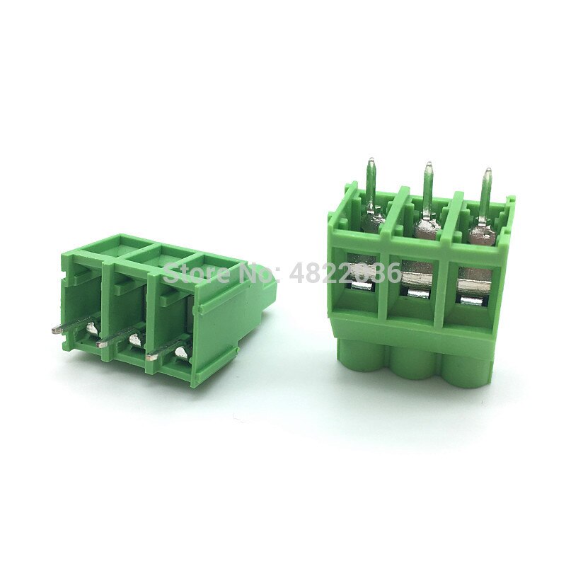 5 stk  kf635 6.35mm 7.62mm 9.5mm skrue pcb terminalblok stik pitch 2 pin 3 pin 300v 30a skrue terminal