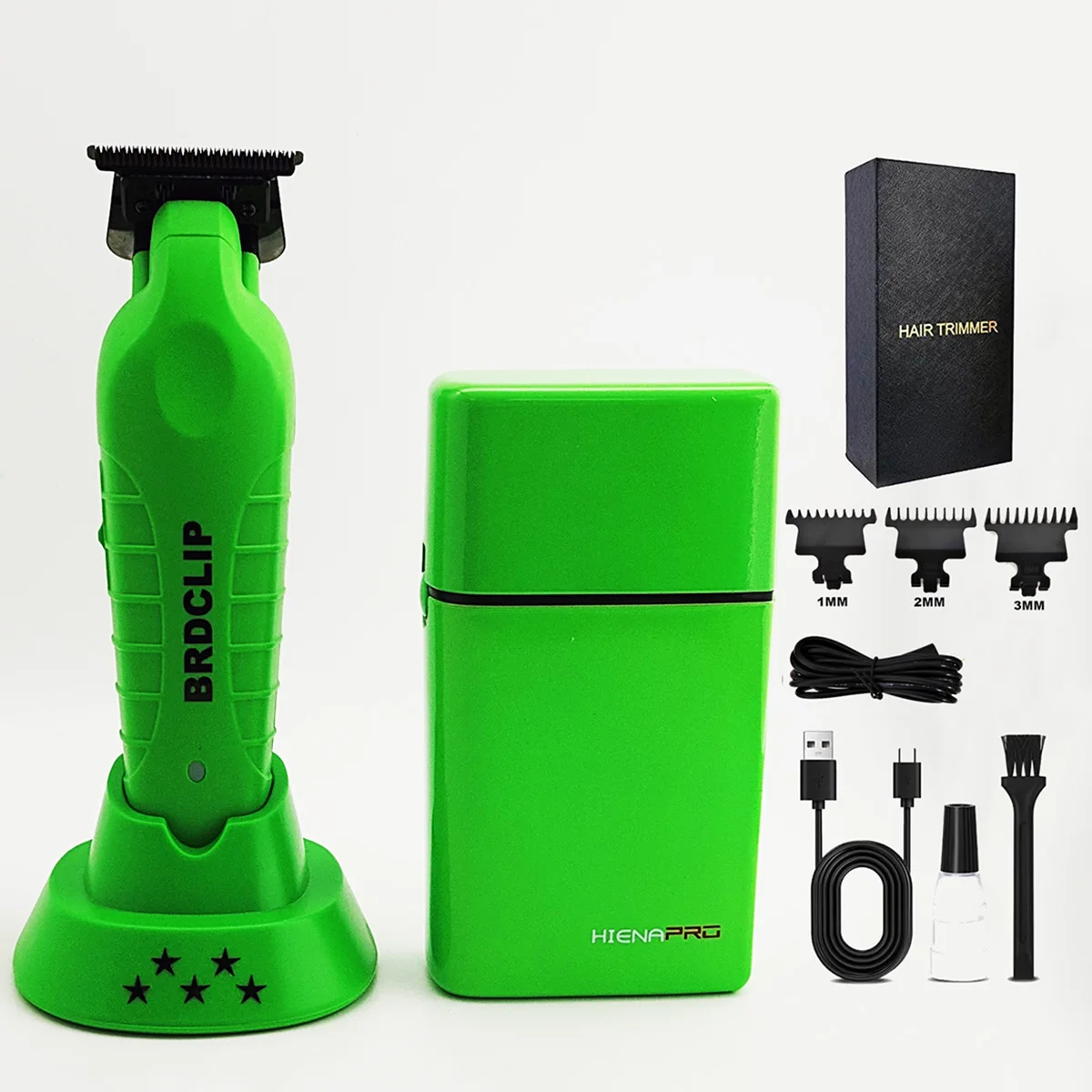 BRDCLIP Hochleistungs-Profi-Friseur-2-teiliges einstellen 8000 U/min Rasierer Bildhauerei Salon Haarschneider Keramikklinge Haarschneidemaschine beenden-Maschine