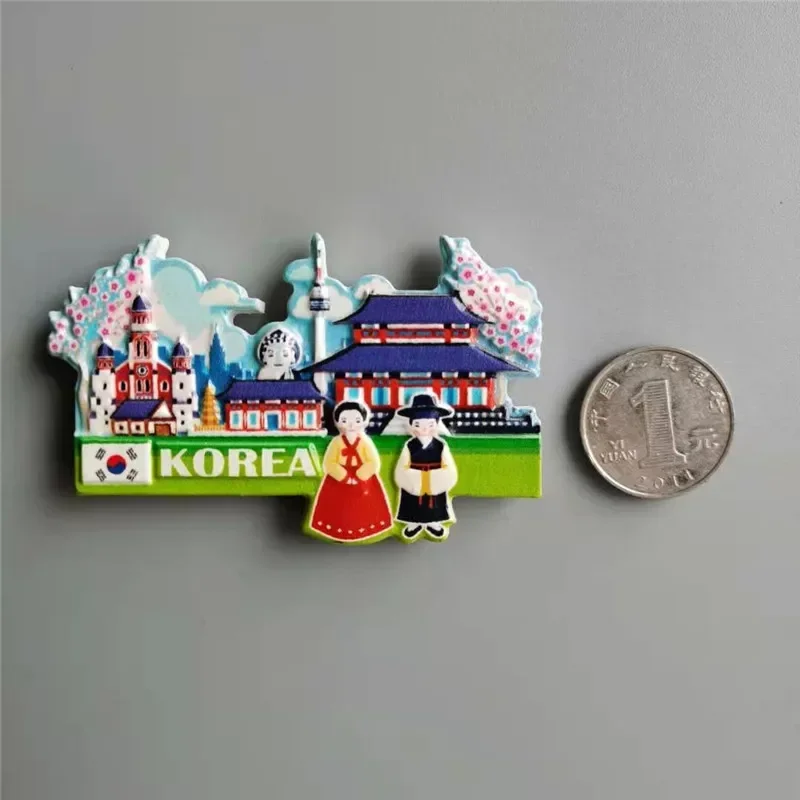 Imanes de nevera de decoración, pasta magnética para refrigerador, , Japón, Corea, Alemania, Rusia, Nueva Zelanda, Italia, Turquía, Perú, recuerdo turístico