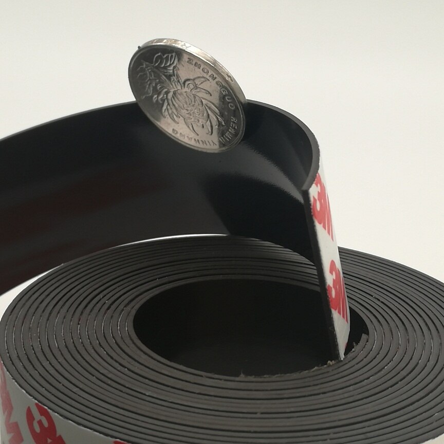 1 Meter/los Gummi Magnet 30*1mm Selbst Klebe flexibel Magnetische Streifen Gummi Magnet Band Breite 30mm Dicke 1mm 30x1mm
