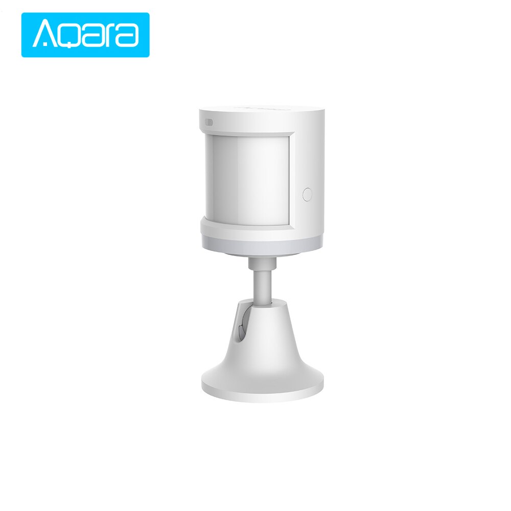 Aqara smart human body sensor bevægelse pir bevægelsessensor zigbee trådløs forbindelse fungerer med mi home app: 1 stk