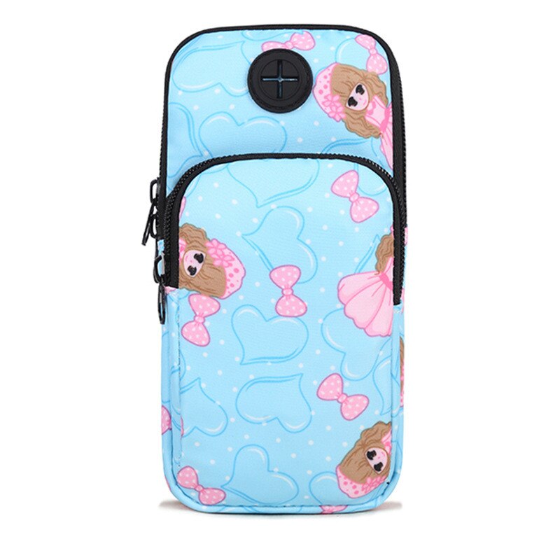 Universal esportes à prova dwaterproof água correndo braçadeira saco caso capa correndo braçadeira esporte suporte do telefone móvel ao ar livre esporte braço pou: Pink girl