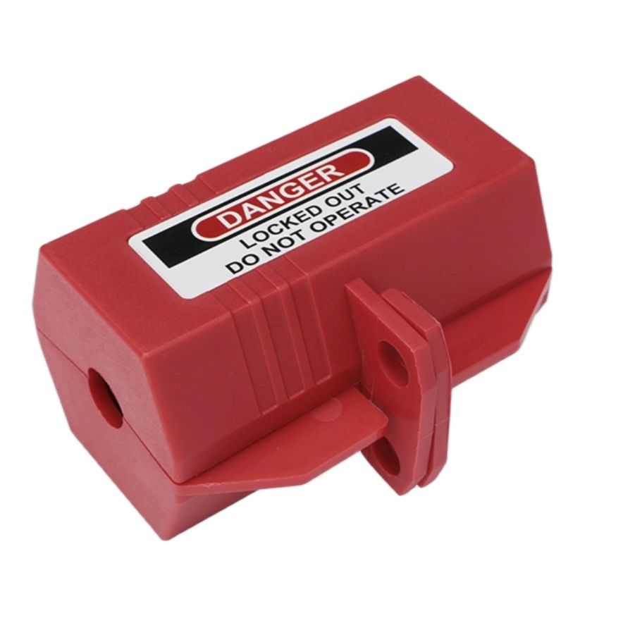 medium size electrical plug lockout power plug lockout 126*64*65 safety pug lockout box lockout two sides entry