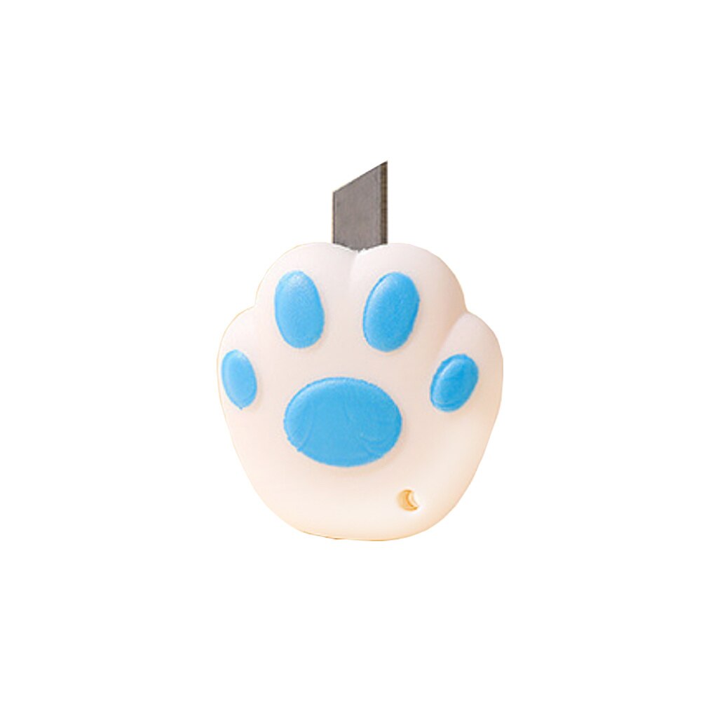 1Pc Kawaii Kat Poot Utility Mes Intrekbare Papier Cutter Express Doos Opener Snijmes School Stationery Office Supplies: H