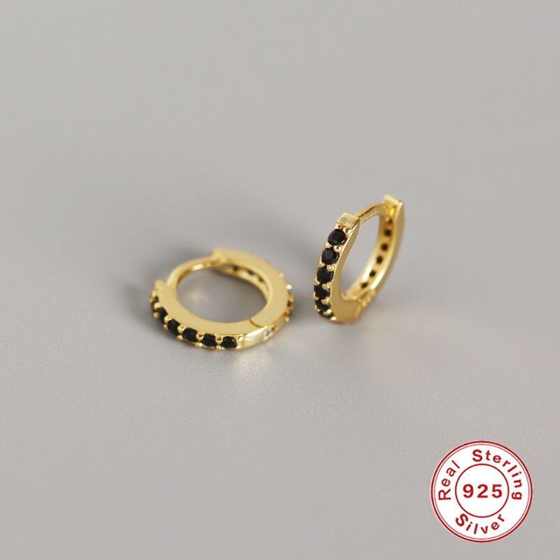 Roxi Kleine Hoepel Oorbellen Gold Filled Clear Zirconia Ronde Hoop Oorbellen Voor Vrouwen Sieraden 100% 925 Sterling Zilveren Oorbel
