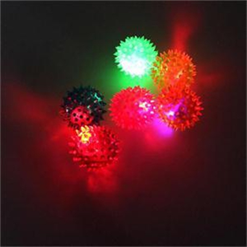 Knipperende Speelgoed Bal Licht Up Spikey Hoge Stuiterende Ballen Sensory Egel Bal Voor Kinderen #10