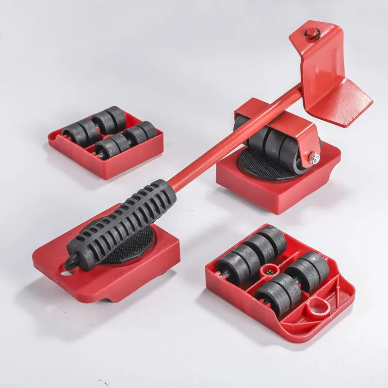 Juego de mudanzas de muebles multiusos: rodillos resistentes de 2/4/5 piezas para mover y levantar sin esfuerzo