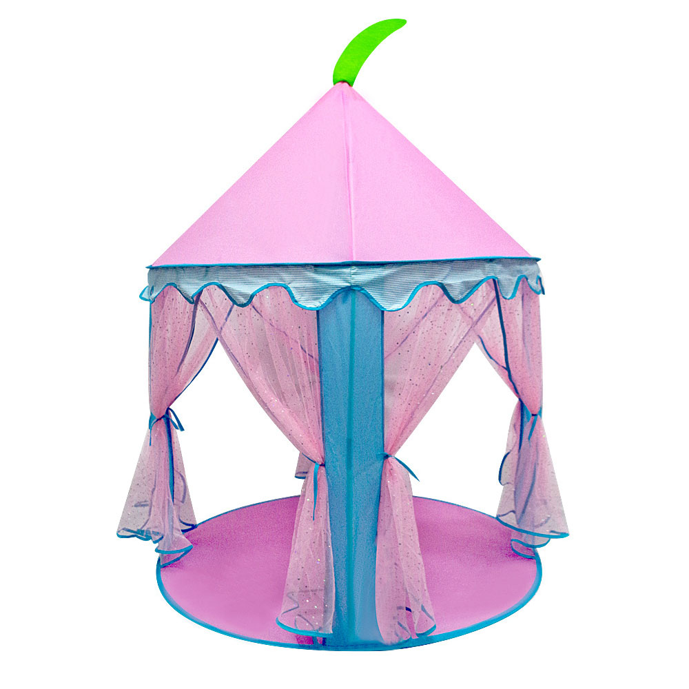 Kinder Zelt Klapp Tipi Mädchen Junge Rosa Spielen Haus Tipi Tragbare Zelte Prinzessin Schloss Aktivität Fee Haus: Blau