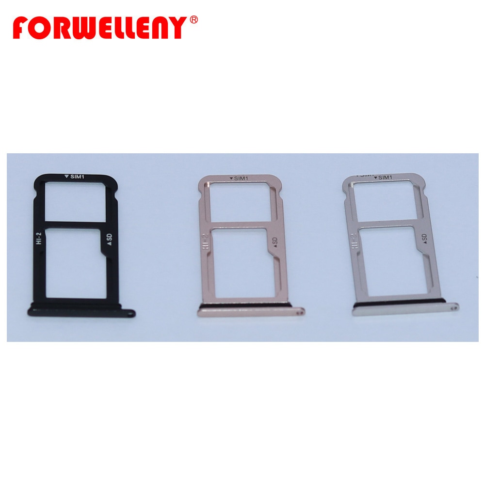 For huawei mate 10 Micro Sim Card Holder Slot Tray Adapters ALP-L09 ALP-L29 black silver gold