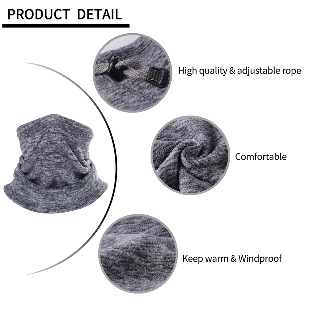 Qinglonglin Winter hiking skiing bandana windproof warmer neck gaiters for men