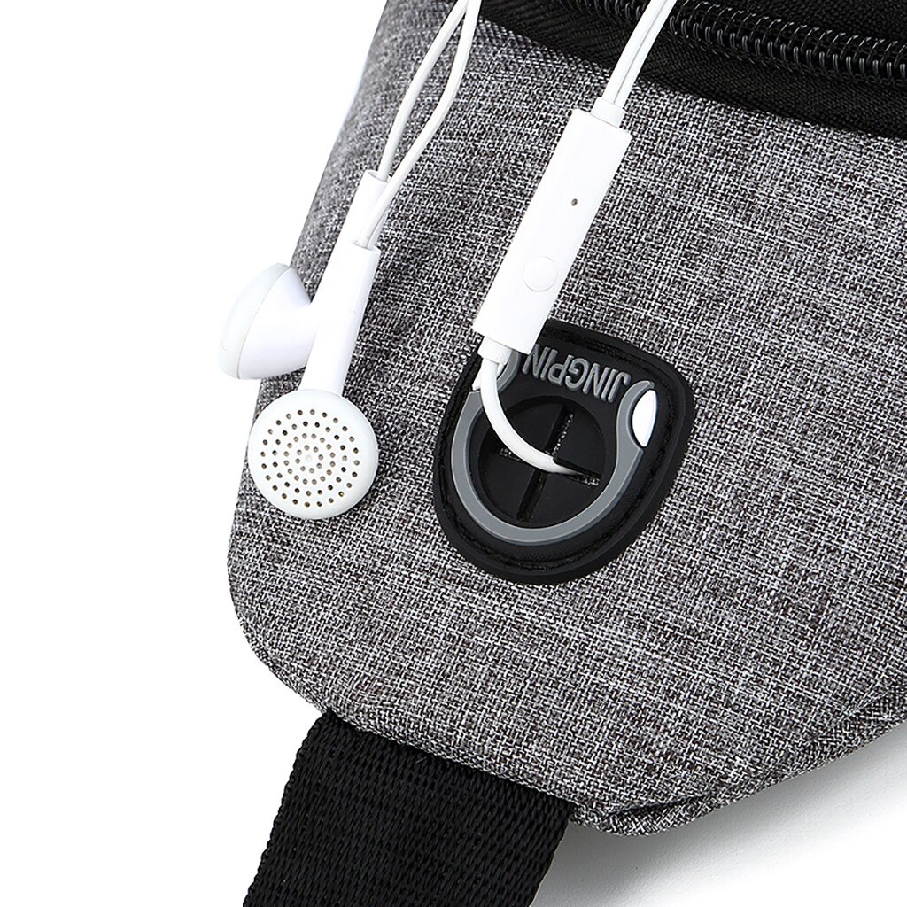 Menn oxford stoff brystveske vill liten veske multifunksjonslommer skulder crossbody bag bolsas #25