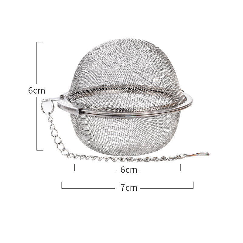 Infusor de té de acero inoxidable, difusor de hojas de té, colador de bola de condimentos de especias, tetera, filtro de café de malla fina, accesorios de cocina: Marfíl