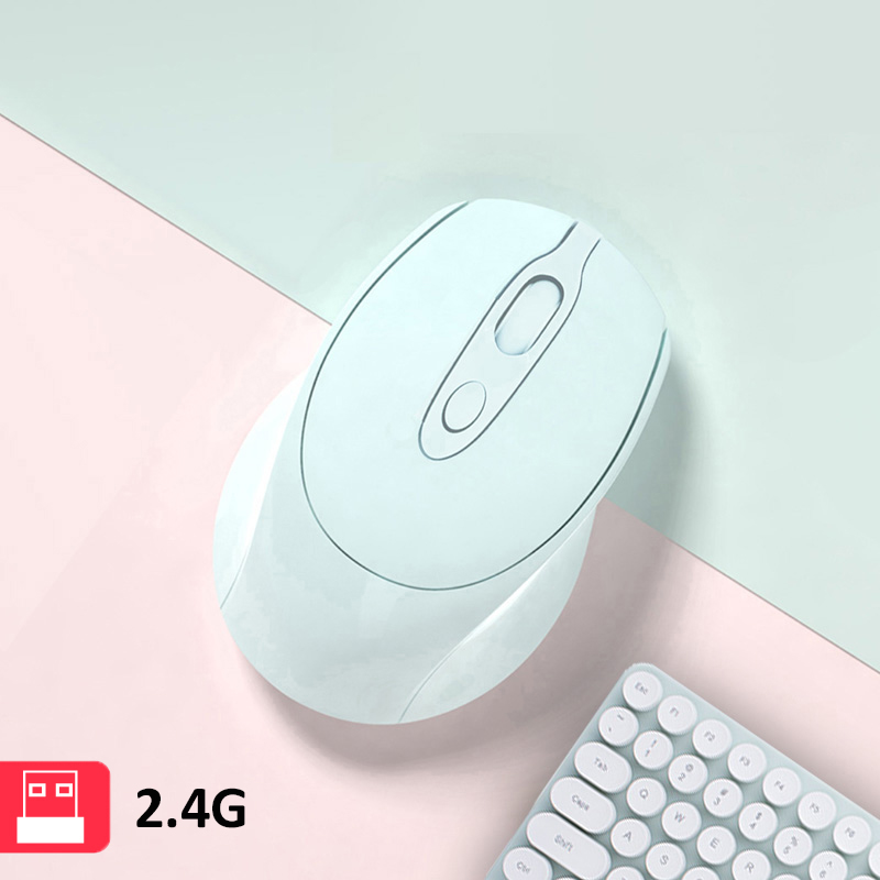 Ładowanie bezprzewodowa mysz wycisz komputer stacjonarny komputer przenośny ogólne biuro bezprzewodowa mysz Bluetooth dla Apple Macbook Air Xiaomi Pro: Wireless Blue