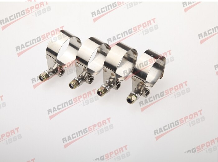 4x 1" inch Turbo Pipe Hose Coupler T-bolt Clamp Stainless Steel 31-36mm TCL-1