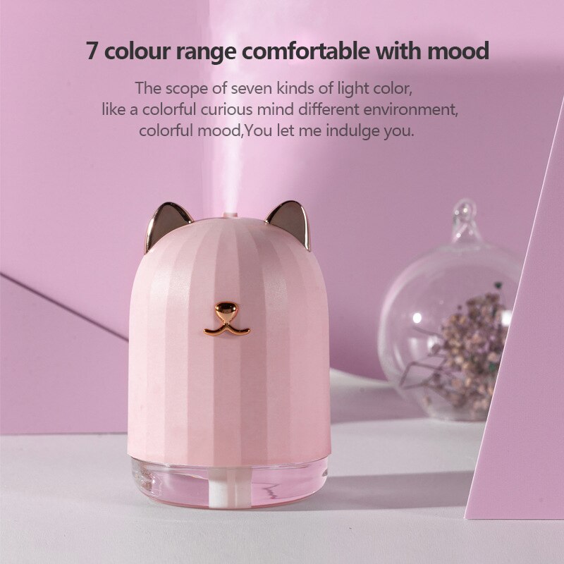 Usb bärbar mini luftfuktare diffusor purifier aromaterapi atomizer med lätt uppladdningsbar eller batteriström